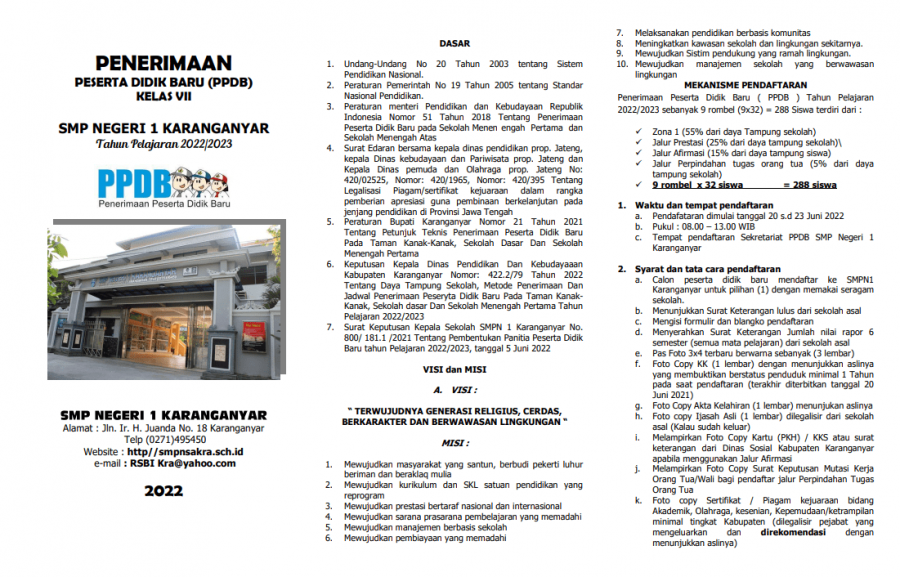 DOWNLOAD LEAFLET PPDB 2022 - 2023